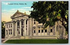 Carnegie Library Sedalia MO C1910's Postcard S22 picture