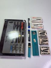 Vintage Rotring fountain pen Set calligraphy set LOT With Vintage Drawing Extras picture