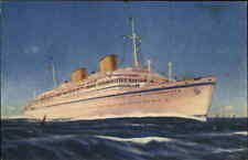 Lloyd Trestino Steamship m/s Victoria Art Deco Postcard picture