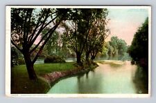 Ann Arbor MI- Michigan, Huron River, Antique, Vintage c1908 Souvenir Postcard picture