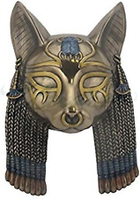 Bastet Mask Egyptian Goddess Wall Plaque Sculpture Home Art Resin Statue Decor picture