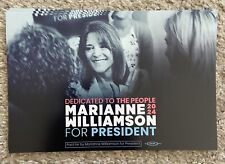 Marianne Williamson Pamphlet Palm Card President 2024 Official Political Dem picture