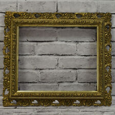 1st half of the 19th cent old decorative wooden frame 14.3 x 12 in inside picture