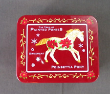 The Trail Of Painted Ponies Ornament #12420 Poinsettia Pony - TIN ONLY w/foam picture