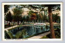 Sacramento CA- California, McKinley Park, Antique, Vintage Postcard picture