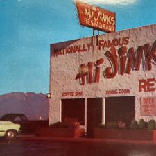 Postcard UT Salt Lake City HI JINKS Restaurant Hwy 40 1952-1972 picture