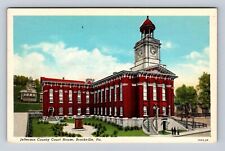 Brookville PA-Pennsylvania, Jefferson County Courthouse Antique Vintage Postcard picture