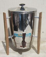 Vtg REGAL Stainless Steel AUTOMATIC COFFEE MAKER Percolator MID CENTURY MODERN picture