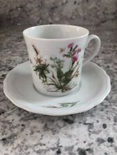 Vintage Tea Cup And Saucer Flower Bavaria Germany Seltmann  picture
