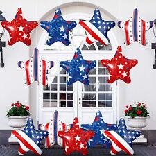 Motionchic 12 Pcs 4th of July Inflatable Star Decorations 11.8 Inch Independe... picture