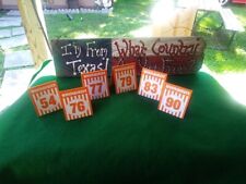 Whataburger Table Tents Lot Of 6 Assorted Numbers Bundle picture