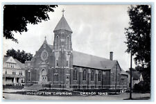 Cresco IA RPPC Photo Postcard Assumption Church c1940's Unposted Vintage picture