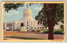 1940's SALEM OREGON OR STATE CAPITOL BUILDING VINTAGE LINEN POSTCARD picture