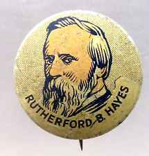 1930's RUTHERFORD B. HAYES Cracker Jack pinback button PRESIDENT h5 picture