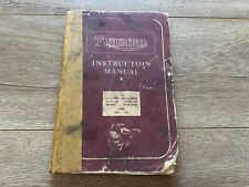 Vintage 1945-55 Triumph Speedtwin Thunderbird Etc Motorcycle Instruction Manual picture