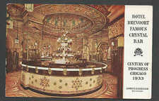 1933 PPC* CHICAGO CENTURY OF PROGRESS WORLDS FAIR CARD W/CRYSTAL BAR SEE INFO picture