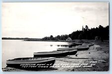 Deer River Minnesota MN Postcard RPPC Photo Shoreline View At Cut Off Sioux Inn picture