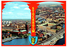 VTG Postcard Stockholm City Hall And Royal Palace Stockholm, Sweden  picture