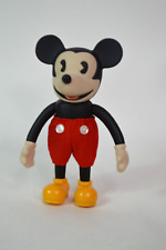 Schylling Disney Mickey Posable Vinyl Doll Figurine Mickey Mouse Red Shorts picture