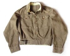 1945 Vintage Battledress British English Army Short Tunic Jacket Blouse picture