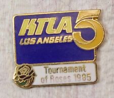 KTLA 5 Vintage Enamel 1985 Tournament of Roses Lapel Jacket Vest Pin picture