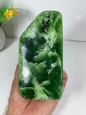 1.1kg Natural Nephrite Jade Rough Polished Stone Tumble Healing Freeform Crystal picture