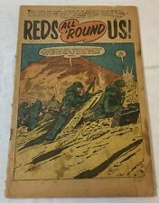 1957 WAR COMICS #46 ~ coverless, chunks out of 3 pages picture