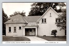 Saratoga Springs NY RPPC, Social Science Hall Skidmore College c1950 Postcard picture