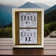 Framed Mugshots Of Two Notorious Criminals Ever “Clyde Barrow And John Dillinger picture