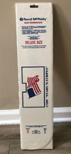 Vtg Sealed Rand McNally Deluxe Size Car/Truck Sun Shade Map & Stars and Stripes picture