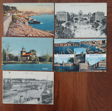 5 vintage postcards lot (early-mid 1900's); Europe France Marseille picture