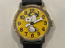 Vintage United Features Snoopy Unisex Swiss Watch - VG - Runs picture