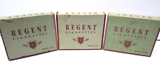 3X Vintage Regent Cigarettes King Size Empty Box Tobacco Advertisement Riggio picture