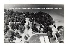 ELKHART LAKE, SHEBOYGAN COUNTY, WI ~ PINE POINT RESORT, REAL PHOTO PC ~ 1930s picture
