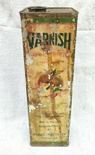 Vintage Three Birds Brand Copal Varnish Advertising Tin Can Kwansal Paint T1004 picture