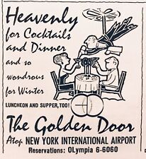1958 Atop New York International Airport Golden Door Restaurant Bar 2.5