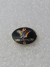 1999 Olympics Winnipeg Canada Enamel Lapel Pin Small Single Post Clutch Back picture