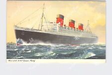 PPC Postcard Cunard Ship RMS Queen Mary Artist Rendering #1 picture