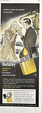 Berkeley Lighter Windproof Double Sealed Asbestos Wick Vintage Print Ad 1946 picture