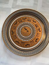 GRECIAN ETRUSCAN DESIGN VINTAGE METAL SERVING TRAY picture