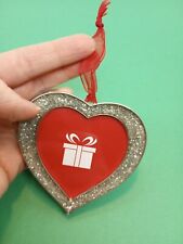 Vintage heart frame xmas oranment picture