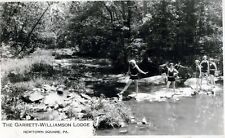 NEWTOWN SQUARE PA - The Garrett-Williamson Lodge Real Photo Postcard rppc picture