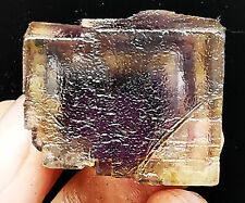 49g Natural Rare Purple Window Phantom Fluorite Quartz Specimen Mongolia picture