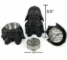 Black Cool Star Wars Darth Vader 3 Layers Tobacco Herb Crusher Grinder picture