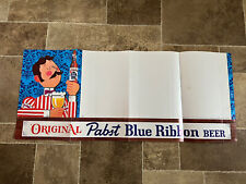 1960s Pabst Blue Ribbon Beer Bartender Character Poster Display Sign Rare PBR picture