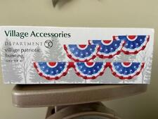 Department 56 Village 4th of July Patriotic Bunting Set of 4 #6005503 P picture