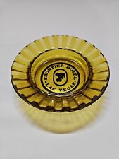 Frontier Hotel-Las Vegas Ash Tray, Amber Colored 4.50 Inches Fast Shipping  picture