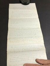 1866 Hand Written Document Of Election Results Of Brandon Of Franklin County--- picture
