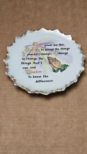 Vintage 7.25” “Serenity Prayer” Collector’s Hanging Plate. picture