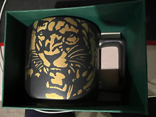 Starbucks Sumatra Coffee Mug Ceramic Black/Gold Tiger 14oz 2016 BRAND NEW picture